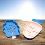 Portable Soap Holder Set of 2 Tree & Carrot Design