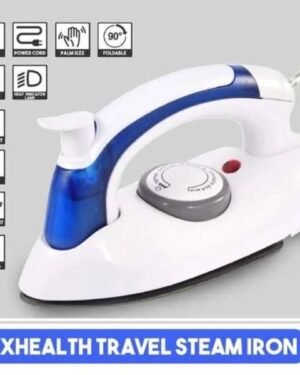 Portable Travel Steam Iron 700W White Blue