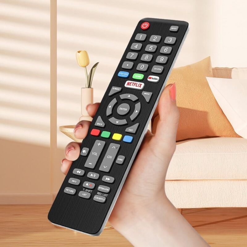 Portable Wireless Remote Control Black ABS Lightweight