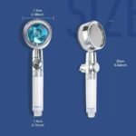 Pressurized Turbine Shower Head Stainless Steel 9.84 Inch