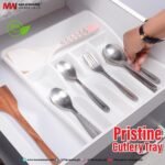 Pristine Cutlery Tray ABS Plastic BPA Free Kitchen Organizer