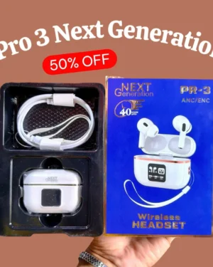 Pro 3 Next Gen Wireless Earbuds with LCD & ANC