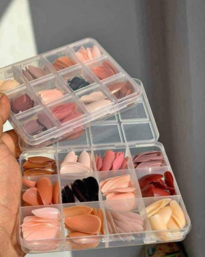 Professional Stick On Artificial Nails Multicolor ABS 144 Pack