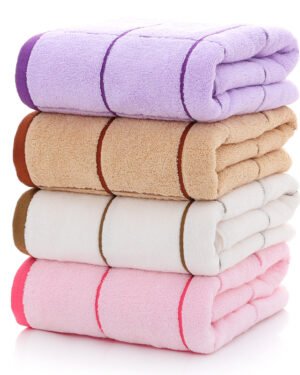 Pure Cotton Bath Towel Set of 4 Soft Absorbent