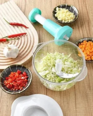 Push Vegetable Cutter Multi-Use Kitchen Essential ABS Multicolor