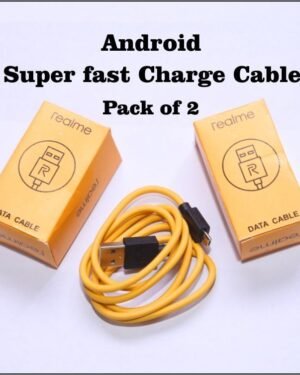 Realme Fast Charging Cable Yellow Pack of 2