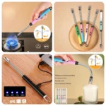 Rechargeable Electric Lighter Multicolor Portable Kitchen Gadget