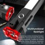 Rechargeable Foldable LED Torch Black