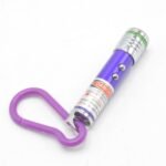 Rechargeable Mini Keychain Light Purple Silver 4Pcs