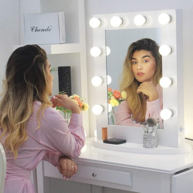 Rechargeable Vanity Mirror LED Lights White Golden USB Rechargeable Vanity Mirror LED Lights White Golden USB