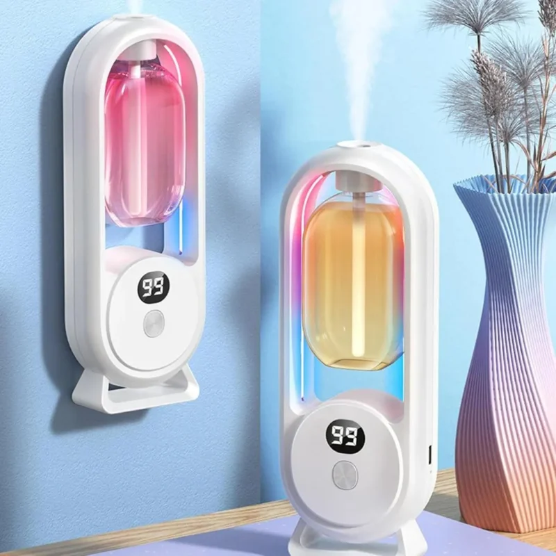 Rechargeable Wall-Mount Humidifier White ABS