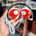Red Hi Studio Stereo Headphones for Mobile Gaming PC Laptop