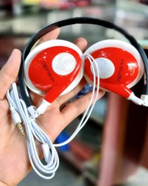 Red Hi Studio Stereo Headphones for Mobile Gaming PC Laptop