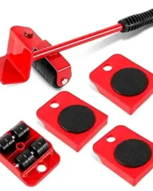 Red Metal Furniture Mover Tool Set 2 Pcs