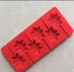 Red Silicone Star Lollipop Mold 6 Pcs Baking