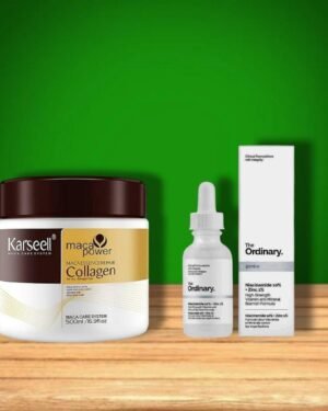 Revitalizing Hair & Skin Care Bundle with Niacinamide Serum