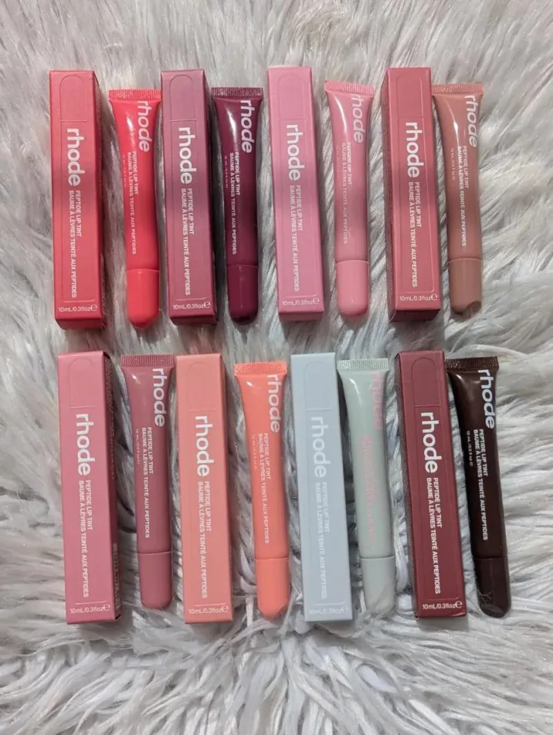 Rhode Peptide Lip TintPack of 8 –Hydrating Glossy Lip Balm Set | Long-Lasting Tint& Moisturizing Shine