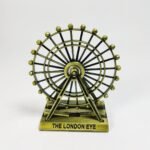 Rotatable London Eye Metal Decor Golden Home Office