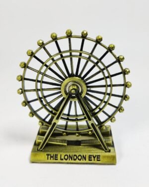 Rotatable London Eye Metal Decor Golden Home Office