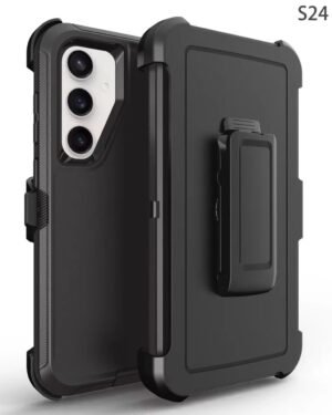 Samsung S24 Plus Rugged Back Clip Case Black