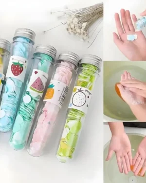 Scented Paper Soap Pack of 3 Travel Friendly Multicolor