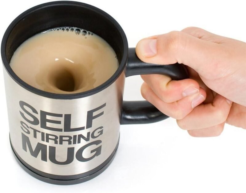 Self Stirring Mug for Tea Coffee - Stainless Steel 1 Pc