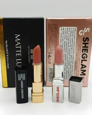 Sheglam Matte Lipstick Pack of 2 Multicolor