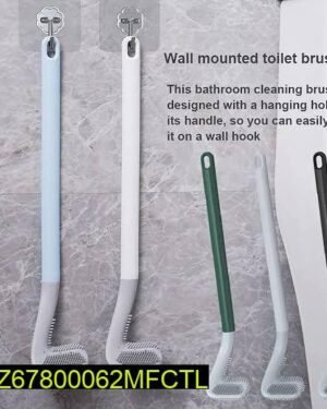 Silicone Wall Mounted Toilet Brush 19" Long Handle