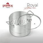 Silver Aluminium Steamer 30cm Royal Design
