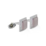 Silver Square Cufflinks for Men Formal Wear