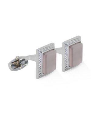 Silver Square Cufflinks for Men Formal Wear