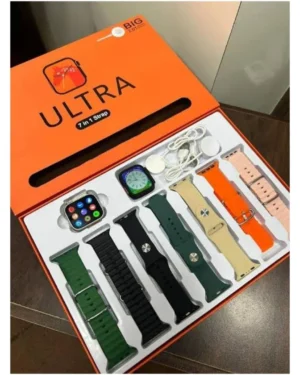 Smart Watch with 7 Color Straps Bundle