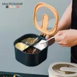 Spice Box with 4 Compartments Multicolor ABS Plastic
