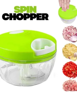 Spin Chopper 300Ml ABS Plastic Multicolor Kitchen Essential