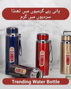 Stainless Steel 800Ml Hot Cold Water Bottle Red Golden Blue Black Silver