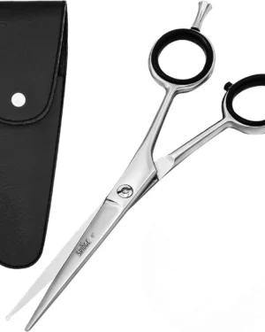 Stainless Steel Haircut Scissors 6" Ergonomic Grip