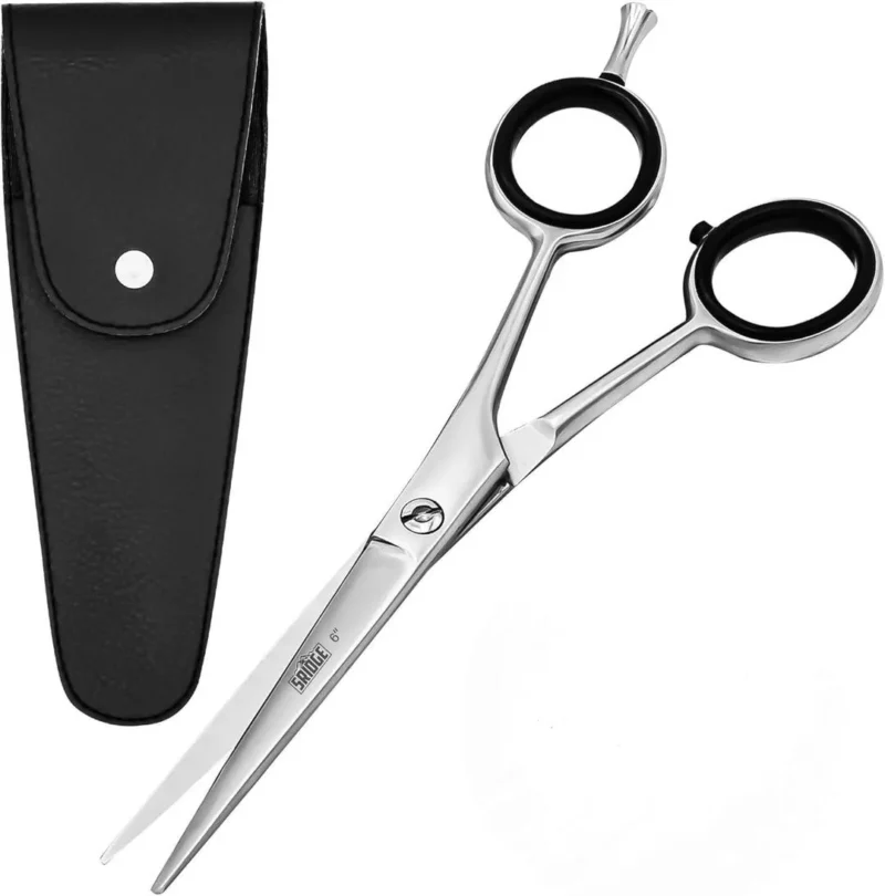 Stainless Steel Haircut Scissors 6" Ergonomic Grip