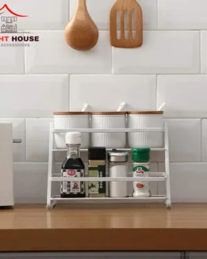 Stainless Steel Kitchen Spice Rack for Storage