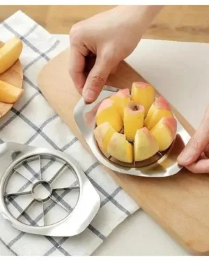 Stainless Steel Manual Fruit Press Cutter for Easy Slicing