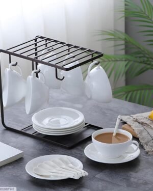 Stainless Steel Mug Stand for Kitchen Drawer Organization