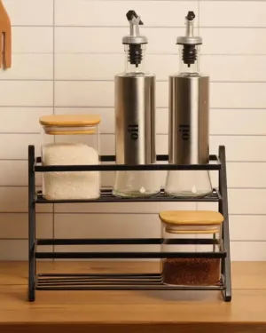 Stainless Steel Spice Rack for Kitchen Storage