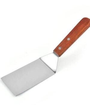 Stainless Steel Steak Grill Shovel with Wooden Handle