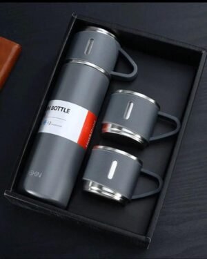 Stainless Steel Vacuum Flask Set 3 Pcs Hot Cold 12Hr