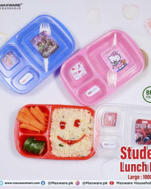 Student Lunch Box 1000ml BPA Free Multicolor ABS