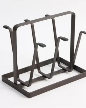 Sturdy Metal Glass Holder with 6 Hooks for Kitchen