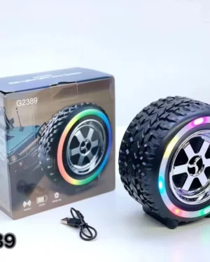 Stylish LED Wireless Speaker with Super Bass - 1 Pc Wireless Speaker LED Table Lamp