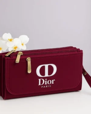 Stylish Women's Rexine Wallet - 1 Pc with Zipper Closure