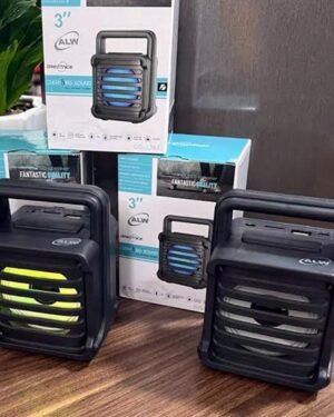Super Bass Portable Speaker Black Plastic Aluminium