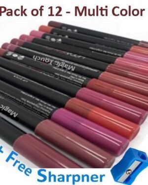 Thick Matte Lipstick Lip Liners Pack Of 12 - Multicolor Lip & Eye Pencil Kit For Women Matte Pencils