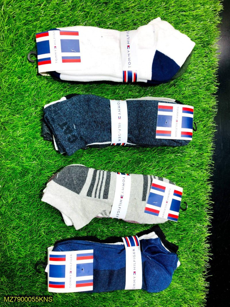 Tommy Hilfiger Men Cotton Ankle Socks 6-Pack Assorted